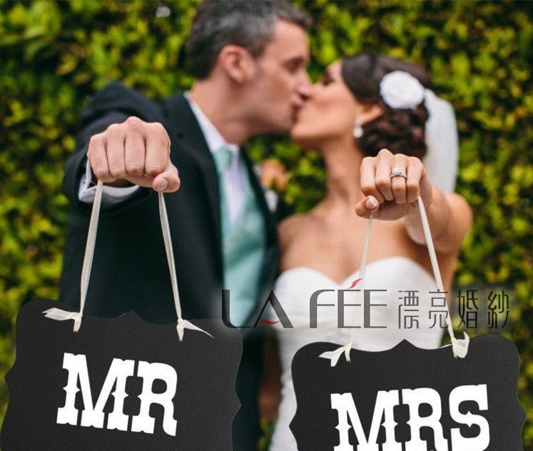 婚紗攝影道具-MR/MRS手拿對板