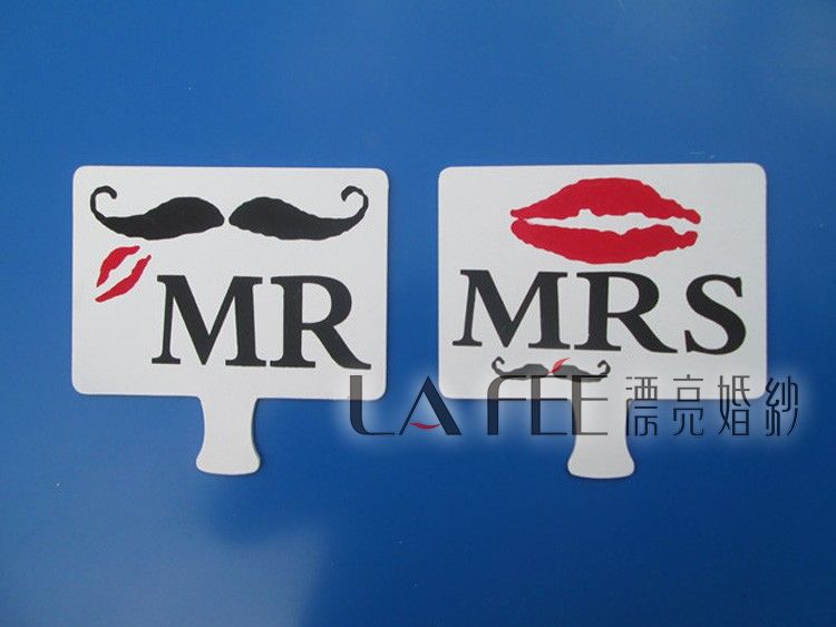 婚紗攝影道具-MR/MRS手拿對板