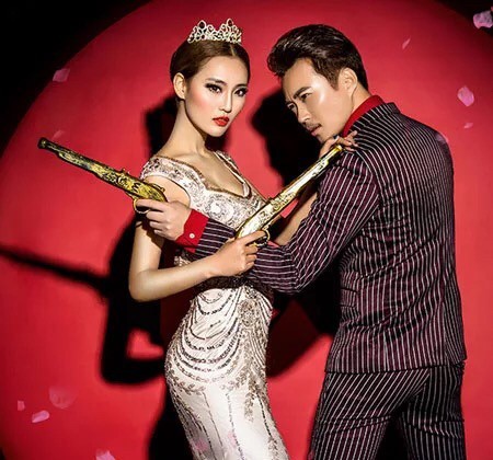 婚紗攝影道具-中式復古槍