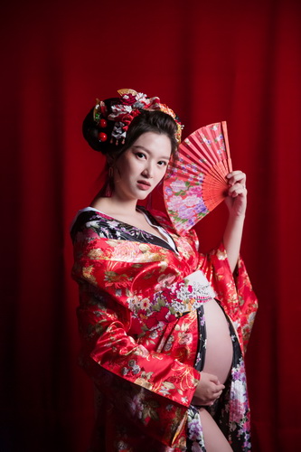 日式和服-孕婦攝影用