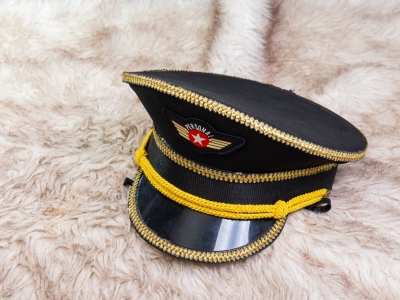 婚紗攝影道具-黑色軍官帽